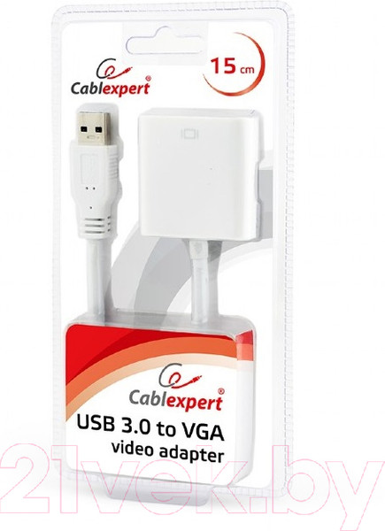 Изображение товара Адаптер Cablexpert AB-U3M-VGAF-01-W