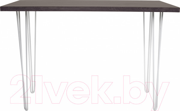 Изображение товара Обеденный стол Buro7 Грасхопер Классика 110x80x75 (дуб мореный/белый)