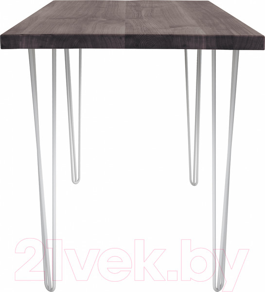 Изображение товара Обеденный стол Buro7 Грасхопер Классика 110x80x75 (дуб мореный/белый)