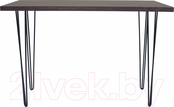 Изображение товара Обеденный стол Buro7 Грасхопер Классика 110x80x75 (дуб мореный/черный)