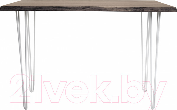 Изображение товара Обеденный стол Buro7 Грасхопер с обзолом 120x80x75 (дуб мореный/белый)