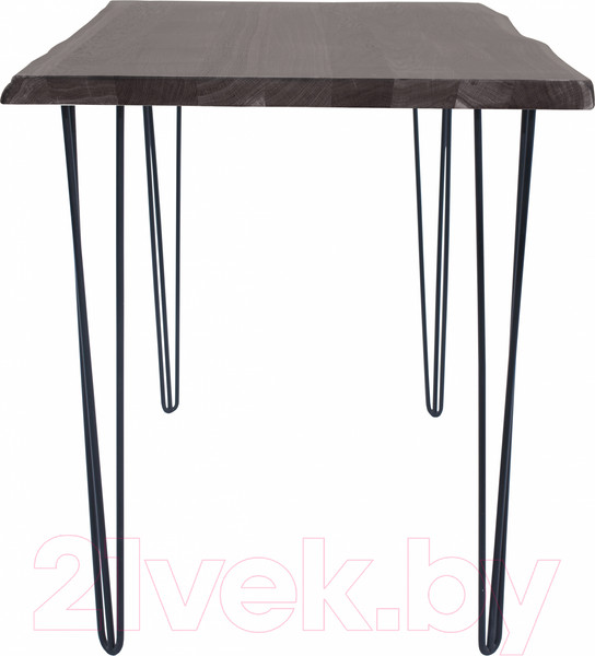 Изображение товара Обеденный стол Buro7 Грасхопер с обзолом 120x80x75 (дуб мореный/черный)