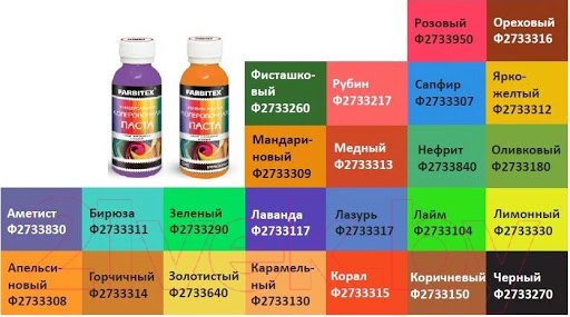 Изображение товара Колеровочная паста Farbitex Универсальная (100мл, ореховый)