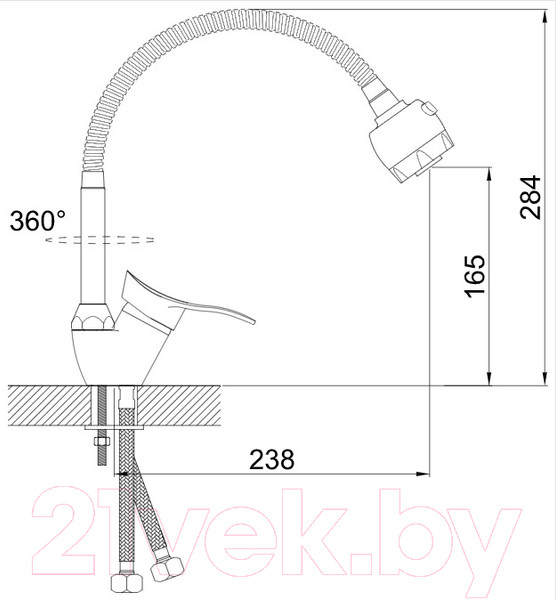 Изображение товара Смеситель Эверест B48-214M