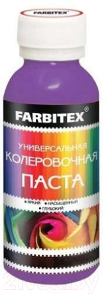 Изображение товара Колеровочная паста Farbitex Универсальная (100мл, лазурь)