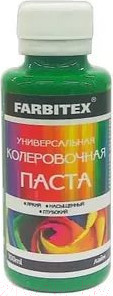Изображение товара Колеровочная паста Farbitex Универсальная (100мл, нефрит)