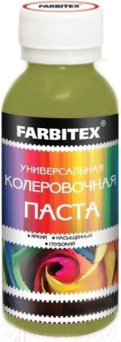 Изображение товара Колеровочная паста Farbitex Универсальная (100мл, фисташковый)