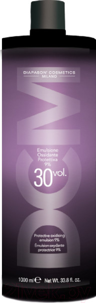Изображение товара Эмульсия для окисления краски DCM 30Vol. 9% со смягчающим защитным действием (1л)