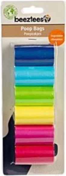 Изображение товара Пакеты для выгула собак Beeztees Rainbow / 795086 (6х20шт)