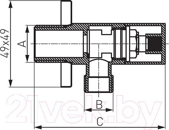 Изображение товара Подключение для душевого шланга Ferro Quadro Z294