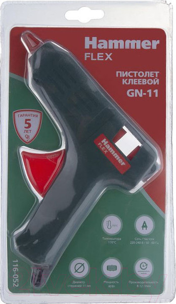 Изображение товара Клеевой пистолет Hammer Flex GN-11 (674265)