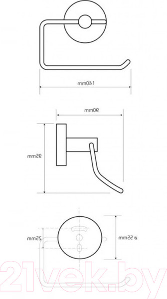 Изображение товара Держатель для туалетной бумаги Bemeta Omega 104112042R