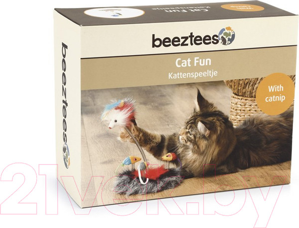 Изображение товара Игрушка для кошек Beeztees Семейство мышей с кошачьей мятой / 425470