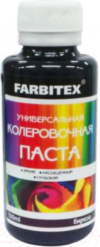 Изображение товара Колеровочная паста Farbitex Универсальная (100мл, бирюзовый)