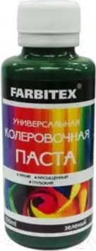 Изображение товара Колеровочная паста Farbitex Универсальная (100мл, зеленый)
