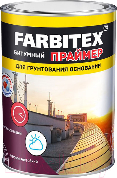 Изображение товара Праймер битумный Farbitex Кровельная (1.7кг)