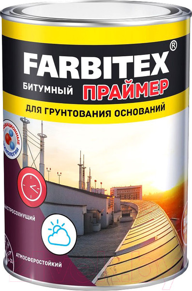 Изображение товара Праймер битумный Farbitex Кровельная (3.5кг)