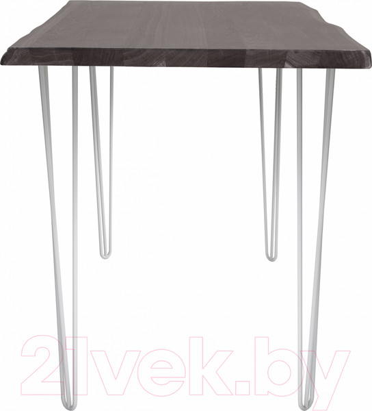 Изображение товара Обеденный стол Buro7 Грасхопер с обзолом 150x80x75 (дуб мореный/белый)