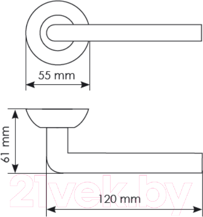 Изображение товара Ручка дверная Morelli Колонна DIY MH-03 BL