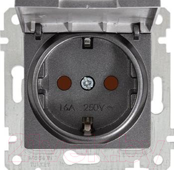 Изображение товара Розетка Mutlusan Rita 2200 611 0295 (дымчатый)