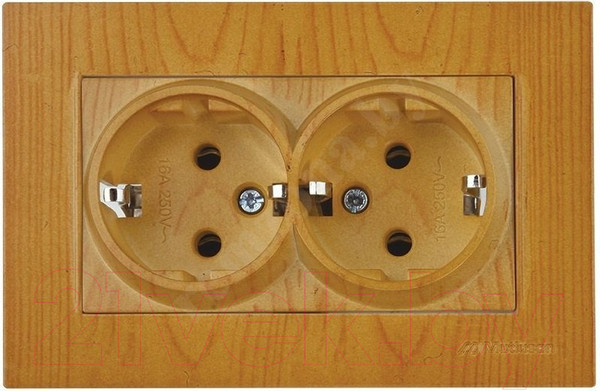 Изображение товара Розетка Mutlusan Rita 2200 202 0258 (дуб)