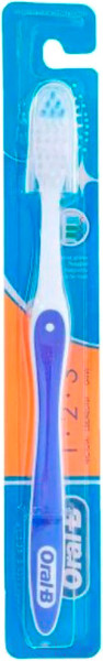 Изображение товара Зубная щетка Oral-B 1 2 3 Чистота Свежесть Даже между зубов 40 средняя