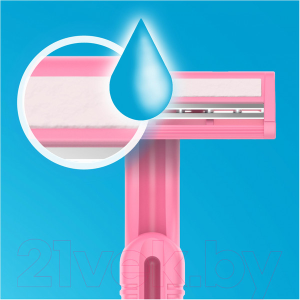 Изображение товара Набор бритвенных станков Gillette Blue II одноразовые (5шт)