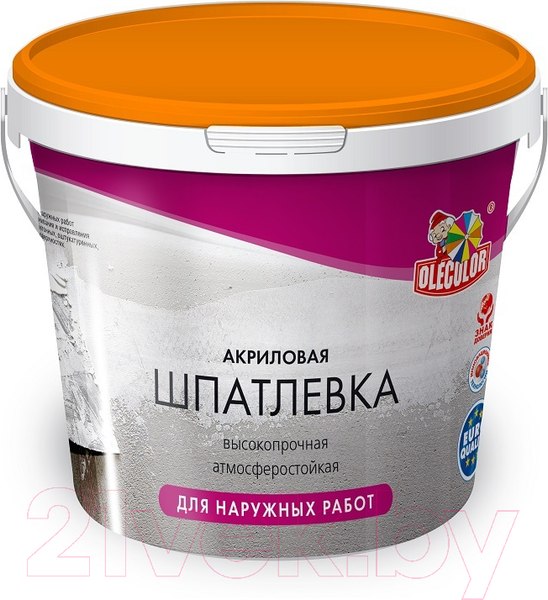 Изображение товара Шпатлевка готовая Olecolor Для наружных работ (900г)