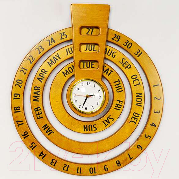 Изображение товара Вечный календарь ЛЭМ Календарь-часы. Круглый год / 5040-1