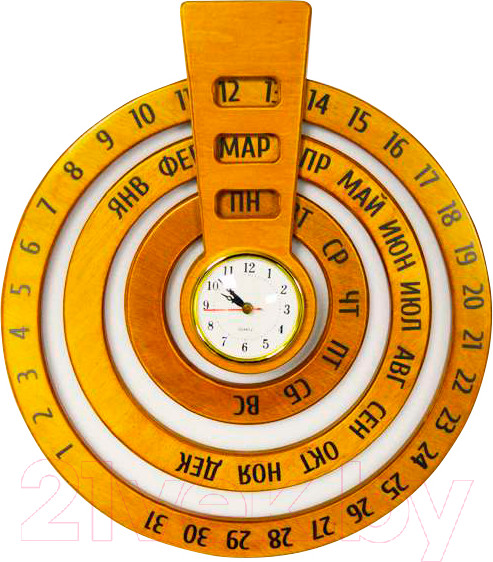 Изображение товара Вечный календарь ЛЭМ Календарь-часы. Круглый год / 5040-1