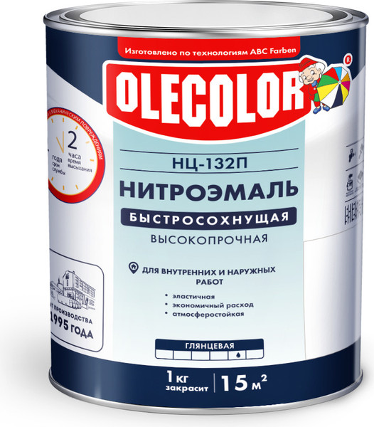 Изображение товара Эмаль Olecolor НЦ-132П (1.7кг, защитный)