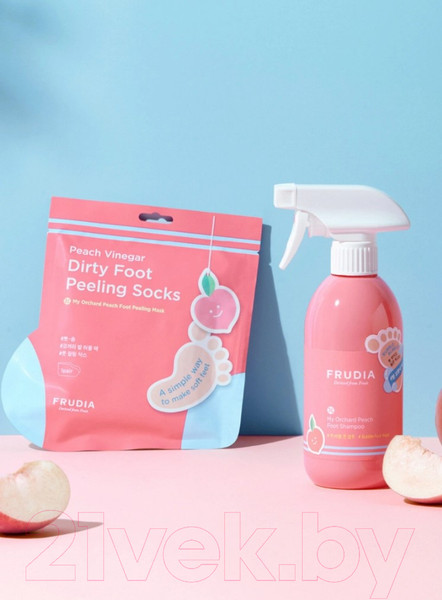 Изображение товара Носки для педикюра Frudia С ароматом персика (40г)