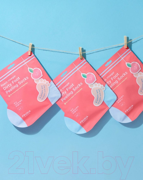 Изображение товара Носки для педикюра Frudia С ароматом персика (40г)