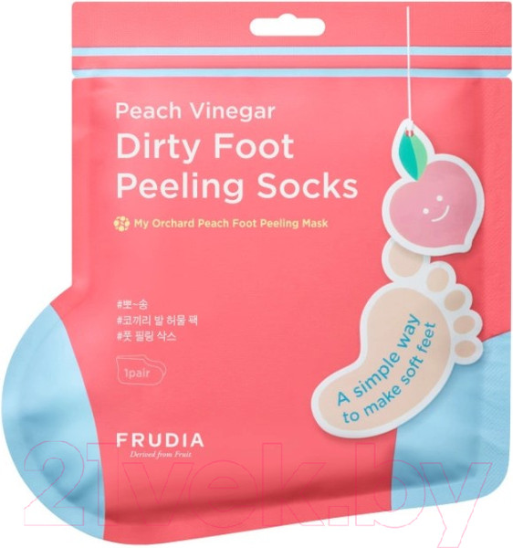Изображение товара Носки для педикюра Frudia С ароматом персика (40г)