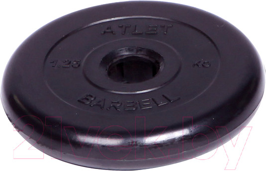 Изображение товара Диск для штанги MB Barbell Atlet d51мм 1.25кг (черный)
