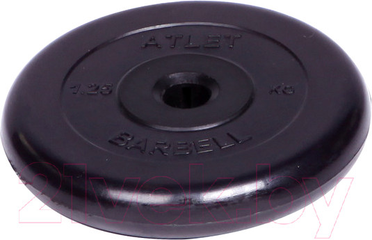 Изображение товара Диск для штанги MB Barbell Atlet d31мм 1.25кг (черный)