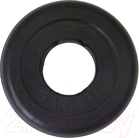 Изображение товара Диск для штанги MB Barbell d51мм 1.25кг (черный)