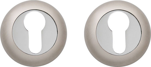 Изображение товара Накладка на цилиндр VELA DPC-Round (матовый никель/хром)