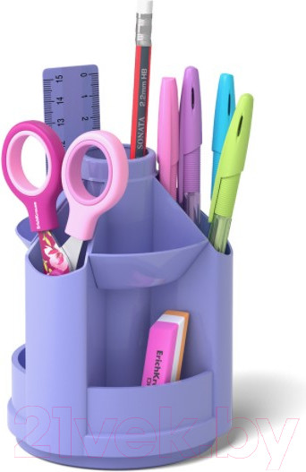 Изображение товара Органайзер настольный Erich Krause Mini Desk, Pastel / 53232 (фиолетовый)