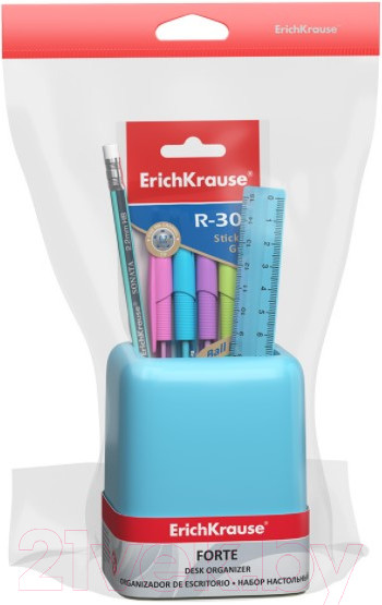 Изображение товара Настольный набор Erich Krause Forte Pastel / 53285 (голубой/желтый)