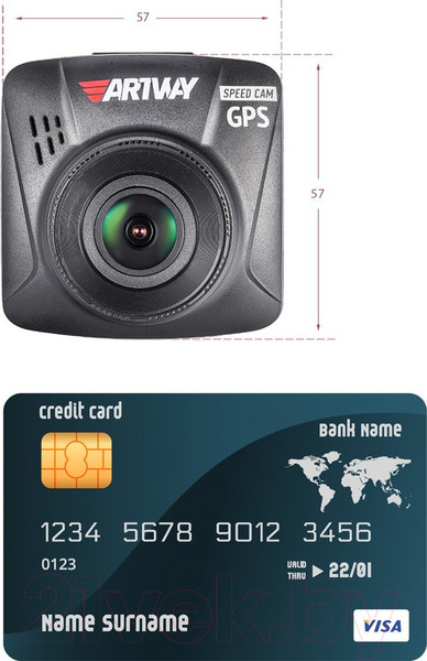 Изображение товара Автомобильный видеорегистратор Artway AV-395