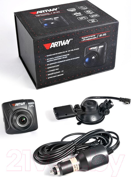 Изображение товара Автомобильный видеорегистратор Artway AV-395