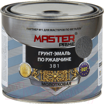 Изображение товара Грунт-эмаль Master Prime Молотковая 3 в 1 (400мл, зеленый)