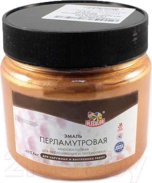 Изображение товара Эмаль Olecolor Перламутровая универсальная (300г, бронза)