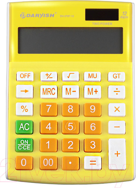 Изображение товара Калькулятор Darvish DV-2707-12Y (желтый)