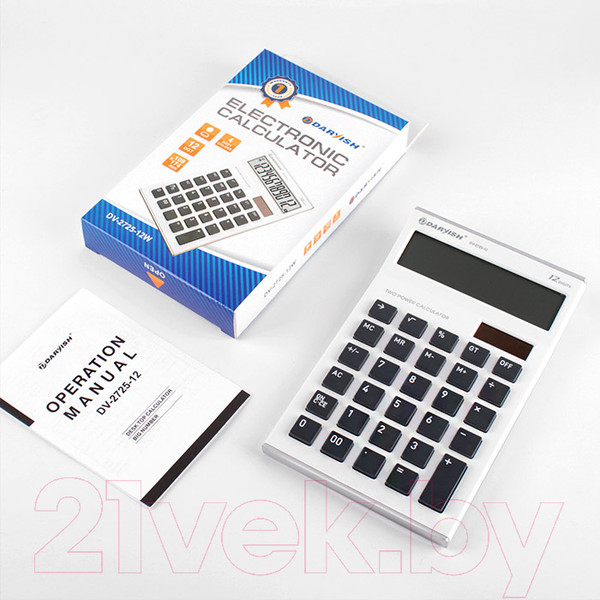 Изображение товара Калькулятор Darvish DV-2725-12W (белый)