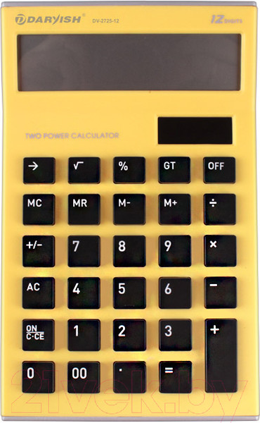 Изображение товара Калькулятор Darvish DV-2725-12Y (желтый)