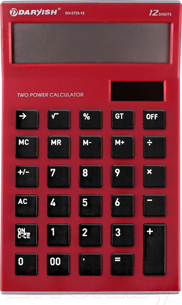 Изображение товара Калькулятор Darvish DV-2725-12R (красный)
