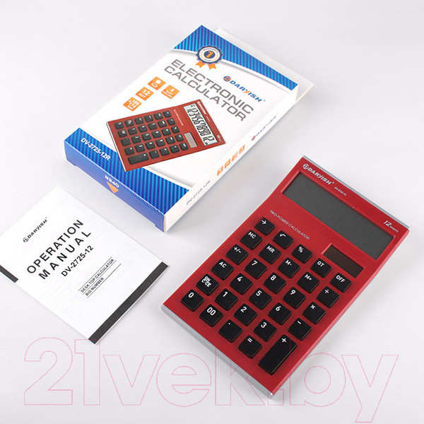 Изображение товара Калькулятор Darvish DV-2725-12R (красный)
