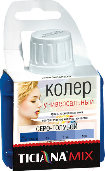 Изображение товара Колеровочная паста Ticiana Mix Универсальная (80мл, серо-голубой)